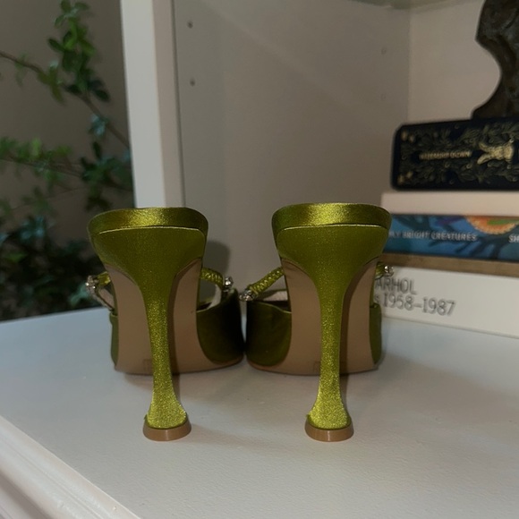 RAYE Green Stiletto Heels with Pointed Toe - Picture 5 of 5